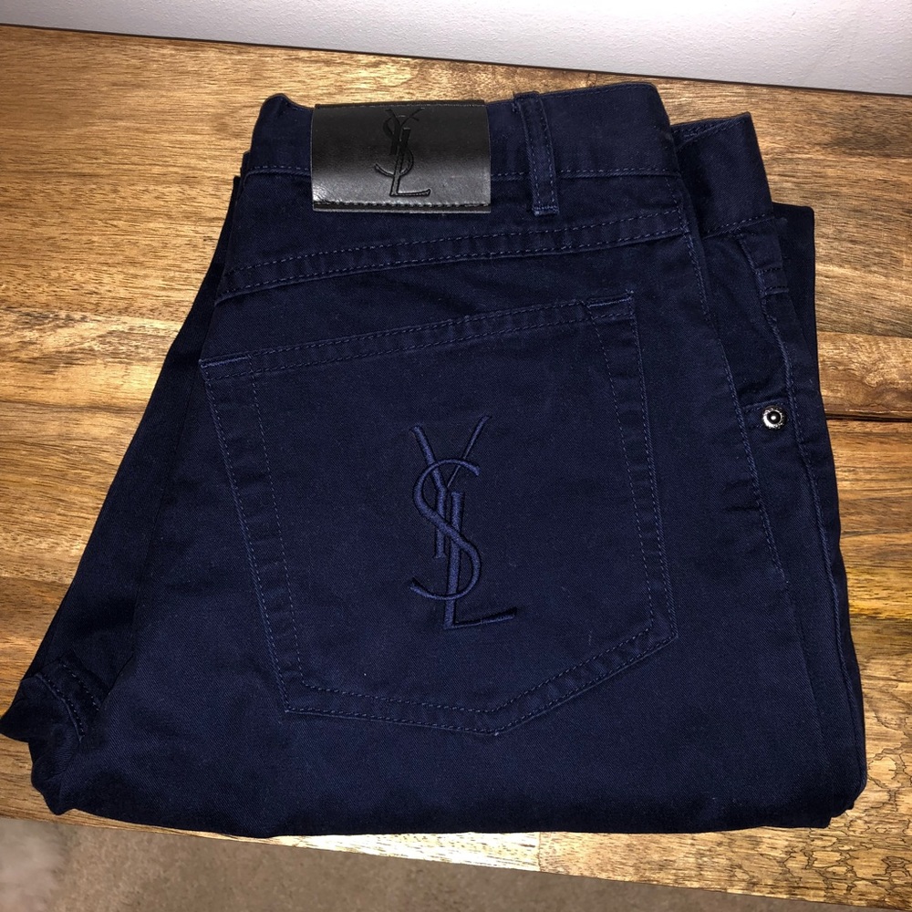 Yves Saint Laurent Cotton Chinos - mens